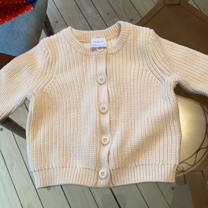 NEW hannah Anderson creme sweater 12-18mo